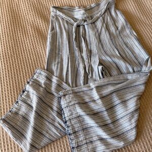 Cloth & Stone Blue Striped Pants